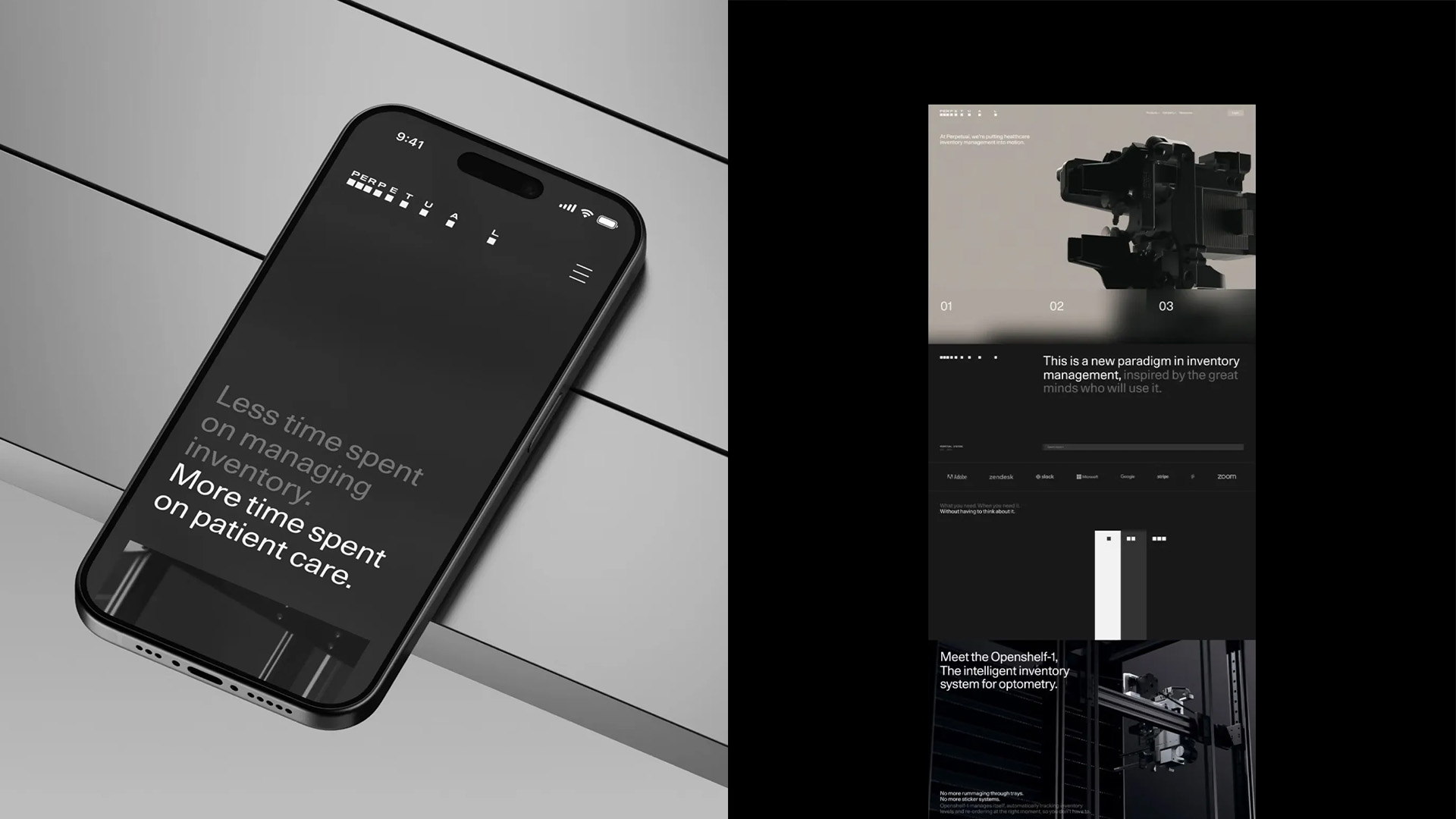 Perpetual — mobile and site design