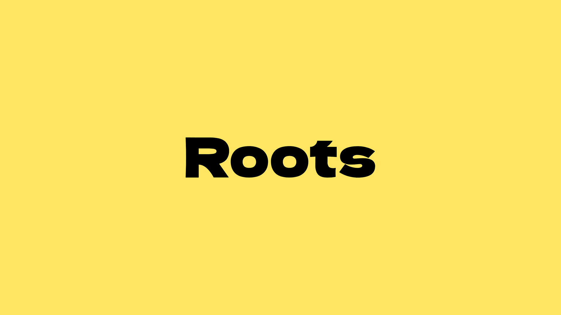 Roots — wordmark
