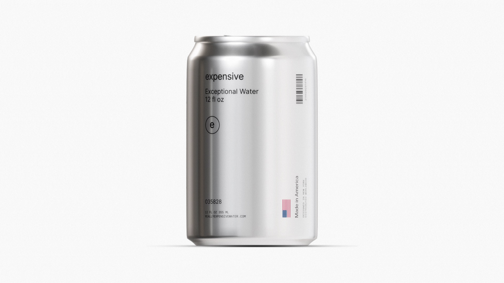 expensive — a can of exceptional water